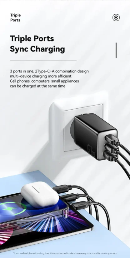 Essager 67W GaN USB Type C Charger For Laptop 45W 25W PD QC 3.0 Fast Charge For Macbook Xiaomi Samsung Iphone14 13 Phone Chagers - Image 17