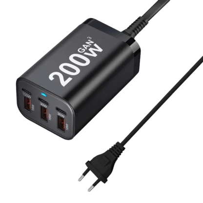 200W 6Ports GaN Quick Charger 4.0 3.0 Type C PD USB Charger Portable QC4.0 3.0 Fast Charger For Samsung Laptop IPhone15 14 13 - Image 8