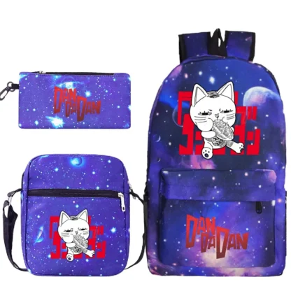 Students Anime Dandadan 3pcs Set Backpacks Outdoor Travel Funny Dandadan Okarun Design Pencil Case School Bags For Boys Girls - Image 21