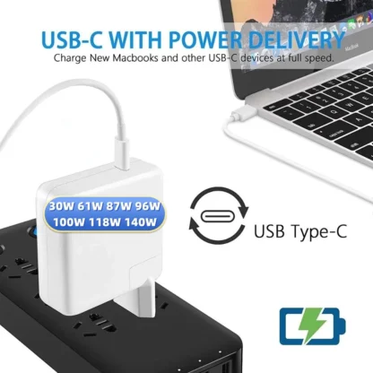 30W PD USB-C Power MagSaf* 3 Adapter Laptop Notebook Fast Charger For Apple Macbook 12'' Air 13'' M1 M2 A1882 A1534 A2337 A2681 - Image 6