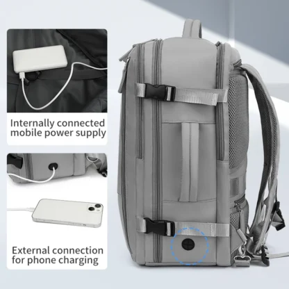 2024 New 3-in-1 Travel Backpack with Large Capacity 30L Multi functional Luggage Backpack for Short Distance Travel - Image 4