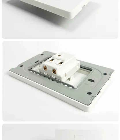 118 PC plastic panelBrazil Mexico Universal USB Type-C 20W Fast Charging Wall Outlet Plug PC Panel Electric Light Switch Office - Image 30