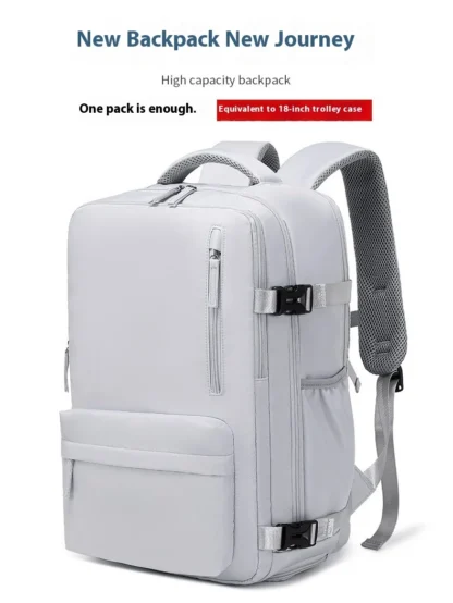 Customized commuting large capacity backpack with dry and wet separation storage, mommy travel bag, short distance business trip - Image 17