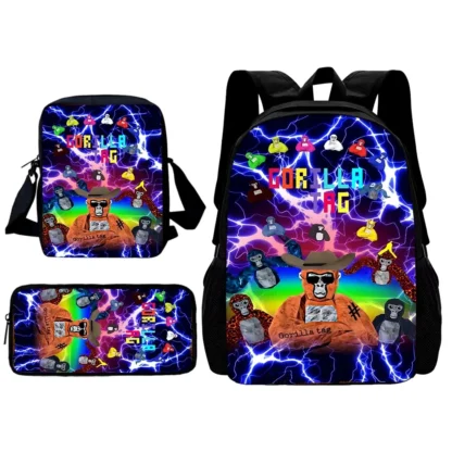 Novelty Cool Gorilla tag Child School Backpack With Shoulder Bag Pencil Bags School Bags for Boys Girls Best Gift - Image 18