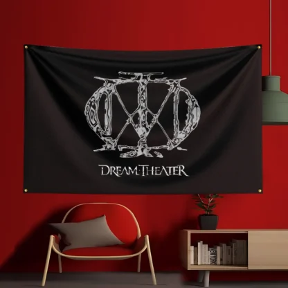 3x5 Ft Dream Theater Band Concert Flag Polyester Printed Flags Banner Tapestry for Room Garage Decor Concert Flag - Image 2