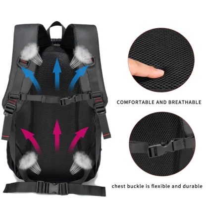 Travel backpack 40L waterproof lightweight outdoor hiking, men's and women's camping backpack - Image 3