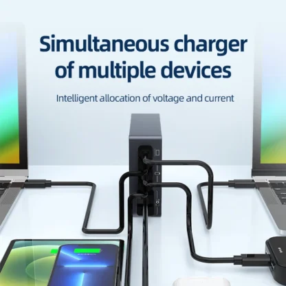 990W GaN USB C Charger 6-Ports Desktop Charger Type C PD 100W PPS Fast Charging Station for Laptop Tablet MacBook Samsung iPhone - Image 2