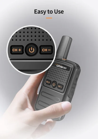 UNIKOO UK228 Walkie Talkie 2 pcs Mini Size Portable Handheld Radio Wireless Set Twol Way Radio Station Comunicador Transceiver - Image 11