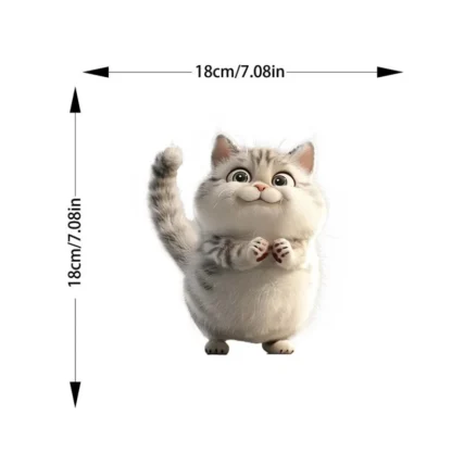 Transparent Creative Car Scratch Cover Animal Stickers Fun Decoration Transparent Vinyl Bumper Stickers for Vehicle Protection - Image 14
