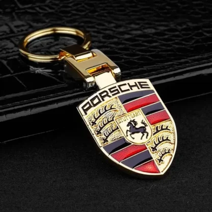 Car Emblem Keychain H Buckle Double-sided Key Ring For Porsche Cayenne Panamera Macan 911 718 Taycan Boxster Cayman 918 Pajun - Image 5