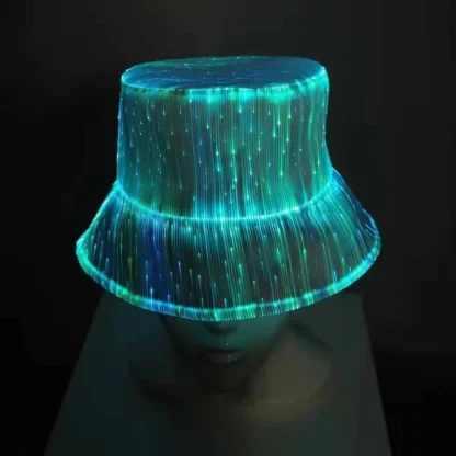 Fashion LED Light Fiber Optic Glowing Baseball Cap Bar Dance Glowing Hip Hop Couples Outdoor Wear Performance Props - Image 32