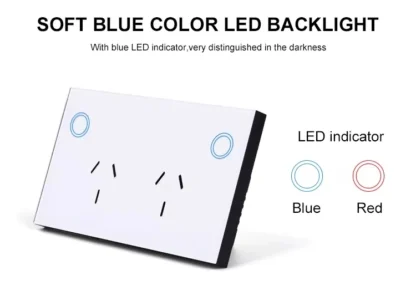 Melery Matter Smart Wall Socket AU Electrical Plug Outlet Power Glass Panel Voice Remote,SmartThings Homekit Alexa Google Home - Image 12