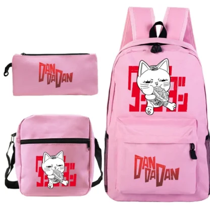 Students Anime Dandadan 3pcs Set Backpacks Outdoor Travel Funny Dandadan Okarun Design Pencil Case School Bags For Boys Girls - Image 20