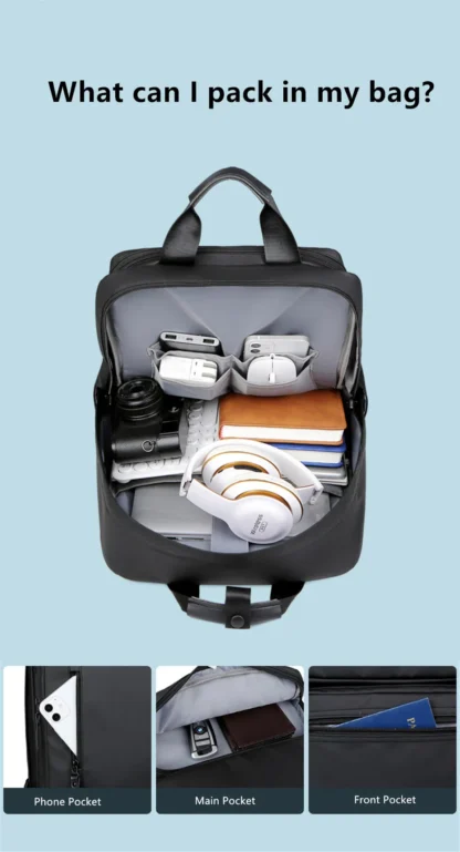JEEP BULUO Trend Casual High Capacity Feature Backpack Computer New Men's Bag 15 inches Laptop Travel Nylon Bags For Man - Image 12