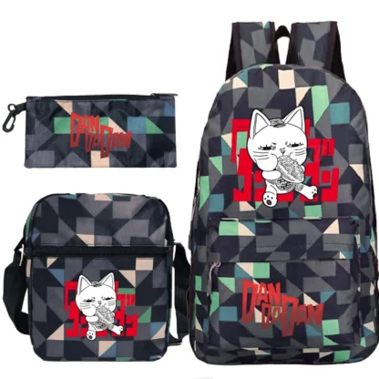 Students Anime Dandadan 3pcs Set Backpacks Outdoor Travel Funny Dandadan Okarun Design Pencil Case School Bags For Boys Girls - Image 5