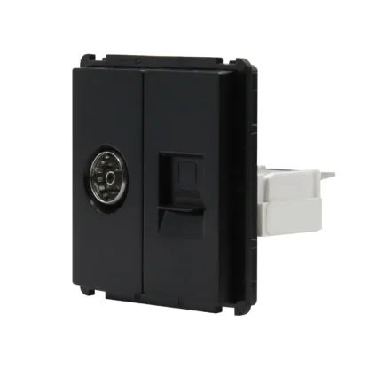 BSEED Single TV CAT5 Internet Socket Double EU Power Socket Triple Germany  With RJ45 Television Wall Sockets Glass Frame - Image 4