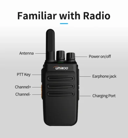 Unikoo UK235 Walkie Talkie 2 pcs Portable Handheld Radio Wireless Set Two Way Radio Station Comunicador Transceiver - Image 18