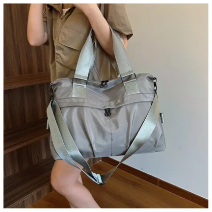 Large Capacity Oxford 2024 High Quality Travel Handbag Zipper Solid Trendy Casual Crossbody Bag Soft Versatile Popular Handbag - Image 51
