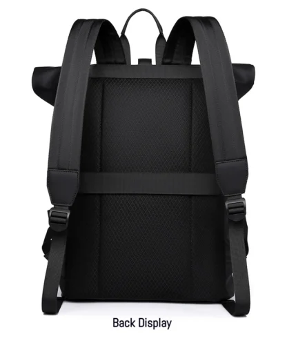 New Shoulder Bag Men's Senior Sense of Business Computer Outdoor Leisure Rolled Edge Travel Backpack Fashion Commuting - Image 23