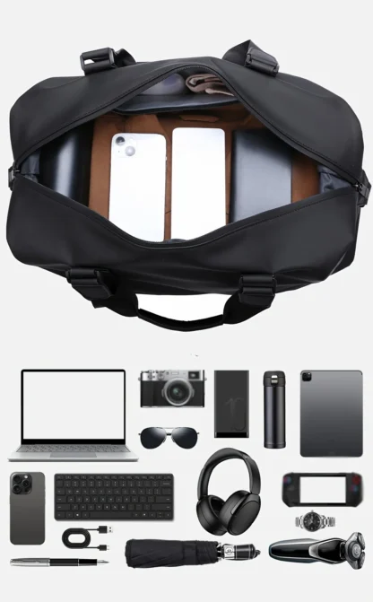 Large Capacity Men's Business Travel Tote Bag, Sports Fitness Bag for Going Out, Daily Commute, Vacation, Fitness And More - Image 15