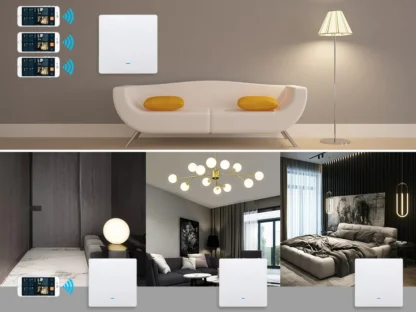 ZigBee Tuya Wall Light Switch Wireless Remote Smart Home Life APP Push Button with no Neutral 2 3 Way UK EU On Off 1 2 3 Gang - Image 29