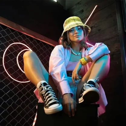 Fashion LED Light Fiber Optic Glowing Baseball Cap Bar Dance Glowing Hip Hop Couples Outdoor Wear Performance Props - Image 33