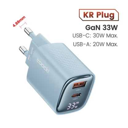 Toocki 33W GaN USB C Charger Digital Display Fast Charging Type C Charger for iPhone 15 14 13 12 Samsung Galaxy S23 S22 Xiaomi - Image 15