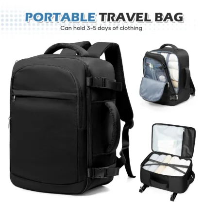 Cabin Bag Underseat Travel Backpack, Women Mens Outdoor Backpack Carry-on Backpack, Cabin Luggage Aviation Wizzair 40x30x20 Bag - Image 9