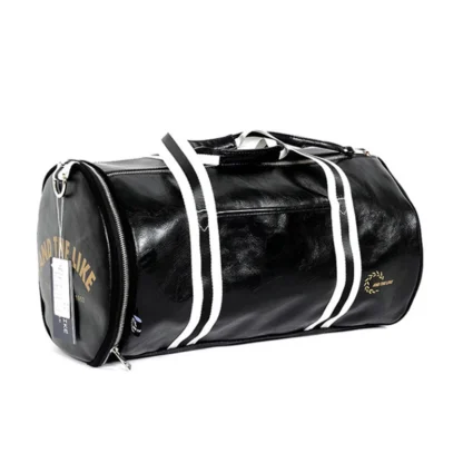 Large Leather Travel Handbag Men Fashion PU Luggage Pack Bag Letters Flight Carry On Business Trip Tote Overnight Shoes Duffle - Image 11