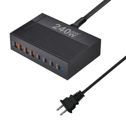 240W Desktop GaN Charger 8-port USB Type C PD Fast Multiple Usb Mobile Phone Quick Charger For Iphone 16/15/14 Samsung Xiaomi - Image 14