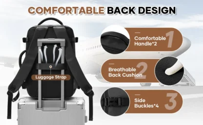 Large Capacity Travel Backpack Men Women's Bag, Laptop College Backpack Journey Carry on Backpack Hand Travel Bag Essentials - Image 15