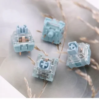 TTC Bluish White Switches With sound HIFI Tactile Switch 42gf 3Pins Custom Mechanical Keyboard Kit Accessories RGB Factory lubed