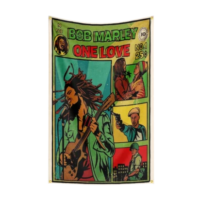 3x5 Ft Heavy Rock Band B-Bob-Marleys Flag Polyester Digital Printing Banner for Bedroom Wall Art Out Door Tapestry Decora - Image 8