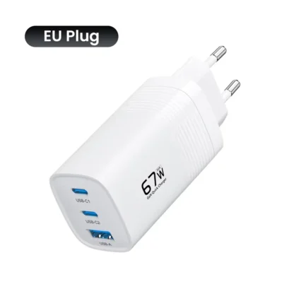 67W GaN Charger PD3.0 QC3.0 Type C Fast Charging for IPhone 15 14 Xiaomi USB Type C Charger for Samsung S23 Ultra Macbook Tablet - Image 8