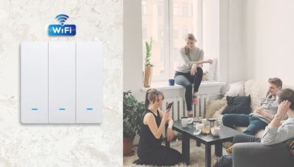 Tuya Smart Life WiFi 433mhz Wireless Push Button Wall Switch Google Home Light On Off 220V RF433 Remote Control EU UK Two 3 Way - Image 35