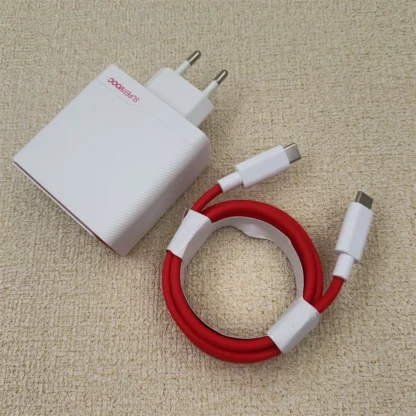 For OnePlus 100W EU Charger SuperVooc Dual Ports Fast Charge Power Adapter 12A PD Cable For One Plus 13 12 11 Ace 5 3 3V 2 Pro - Image 2