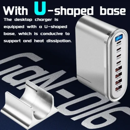 240W GaN USB Fast Charger Multi Ports Desktop Charging Station For iPhone/Samsung/iPad/MacBook Quick Charger Type C QC 4C4A - Image 5