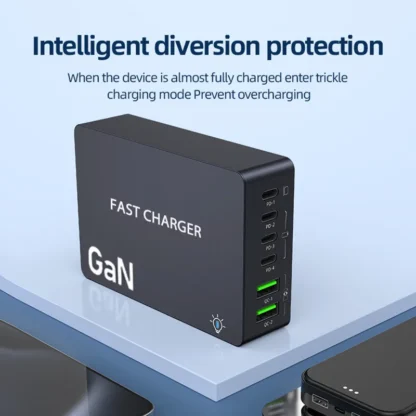990W GaN USB C Charger 6-Ports Desktop Charger Type C PD 100W PPS Fast Charging Station for Laptop Tablet MacBook Samsung iPhone - Image 3