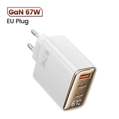 Toocki 67W GaN USB Type C Charger Digital Display 65W 45W PPS PD QC4.0 Quick Charge For Macbook Laptop IPAD Tablet iPhone 15 14 - Image 9