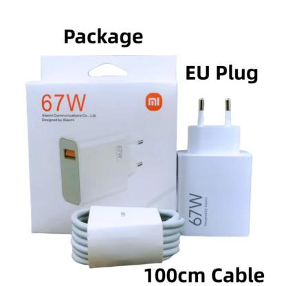Xiaomi 67W Charger Original Fast Charge Turbo Adapter Usb Type C Cable For Redmi Note 14 13 Pro Mi 13 Lite K60 K60E K50 Phone - Image 7