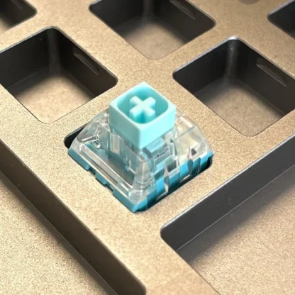 Kailh Emerald Blue Switch Custom Mechanical Keyboard Accessories 5Pin Linear 45g  Super Smooth Pre-lubed For Leobog Hot Swap Kit - Image 5