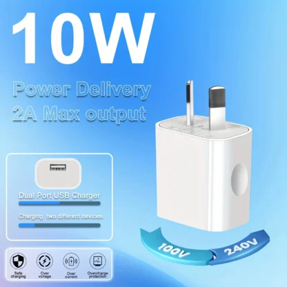 3pcs/5pcs/10pcs 15w Quick charge 5V 2A Australia New Zealand AU Plug USB Wall Travel Charger Power 240v for iPhone Xiaomi 9v - Image 17