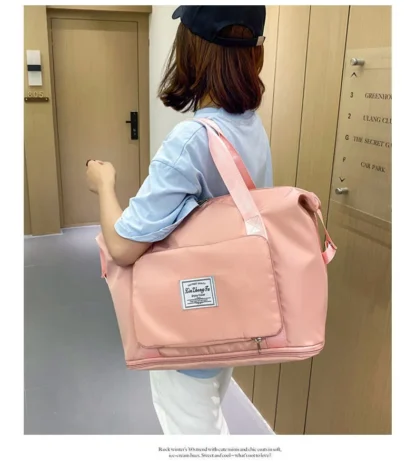 Foldable Travel Bag Female Portable Large Capacity Maternity Storage Short DistanceTravel Duffel Swim Fitness Bag Bolsos Grandes - Image 5