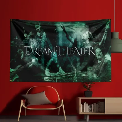 3x5 Ft Dream Theater Band Concert Flag Polyester Printed Flags Banner Tapestry for Room Garage Decor Concert Flag - Image 5