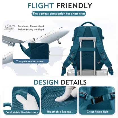 Waterproof Backpacks Travel Backpack Airplane Cabin 45x36x20 Easyjet Carry-Ons Laptop Bag Mens Backpacks Bag Free Fhiping Women - Image 5
