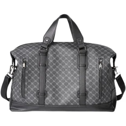 Xiao.P 2024 New Large Capacity Plaid Travel Bag Korean Version Men's Bag Casual Fashion Shoulder Bag Crossbody Bag Big - Image 5