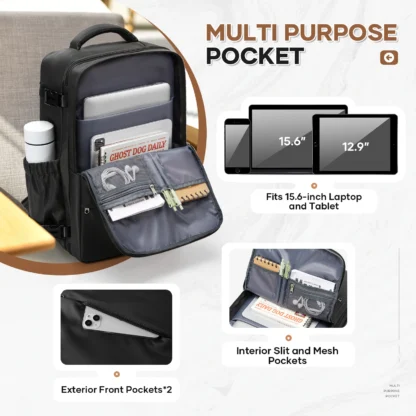 Large Capacity Travel Backpack Men Women's Bag, Laptop College Backpack Journey Carry on Backpack Hand Travel Bag Essentials - Image 5