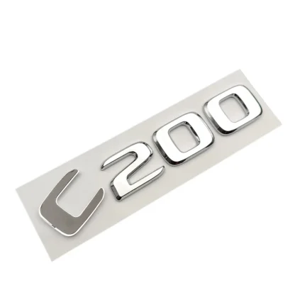 3D ABS Chrome Logo C63 C43 C180 C350 C230 C220 C300 C200 Emblem Car Trunk Sticker For Mercedes W205 W204 AMG Letters Accessories - Image 9