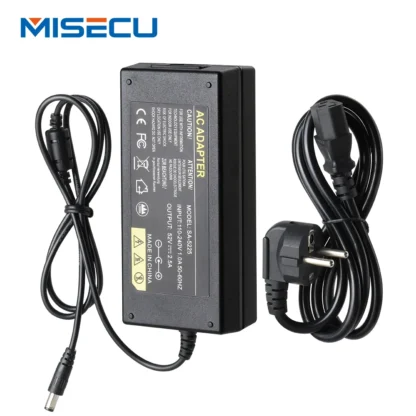 Misecu 52V 2.5A Power Supply AC 100-240V Power Adapter wall charger DC 5.41mm EU/AU/UK/US Plug For Security CCTV POE NVR - Image 2
