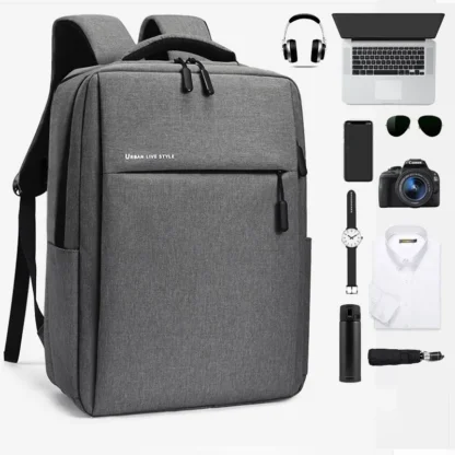 40L Laptop Backpack Durable 17 Inch for Men Women with USB Charger Port & Luggage Sleeve Sturdy College Rucksack Bag For Macbook - Image 12